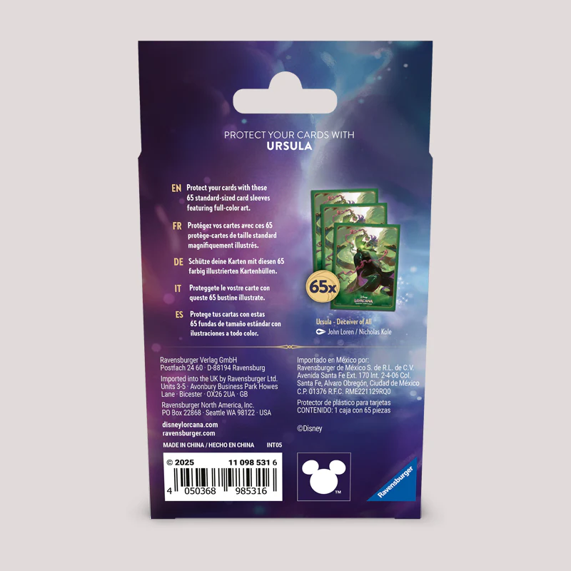 Disney Lorcana - Archazia's Island Sleeve Pack: Ursula (65x) - Image 3