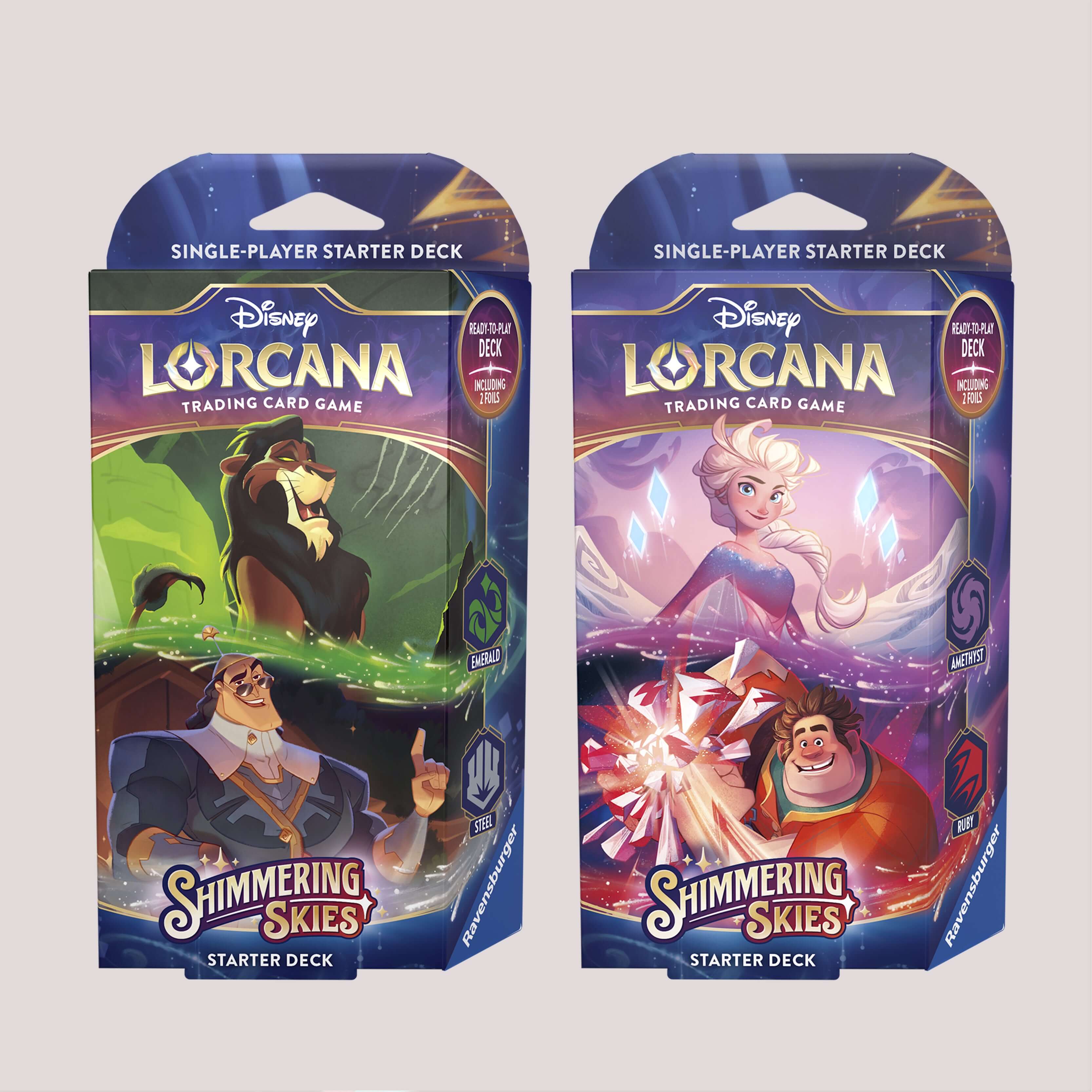 Disney Lorcana - Shimmering Skies Starter Deck: Amethyst and Ruby - Image 2