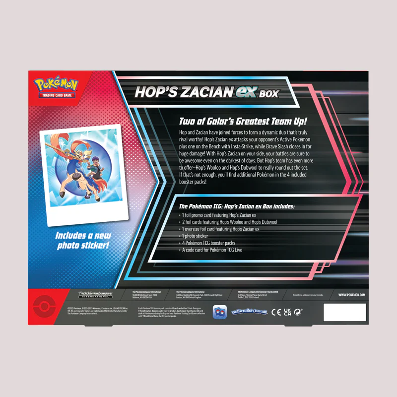 Pokémon - Hop's Zacian ex Box - Image 2