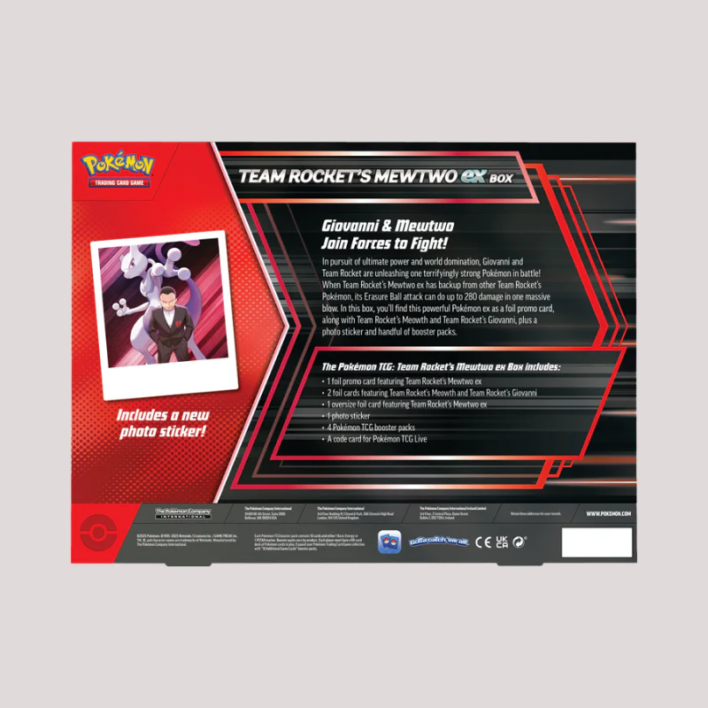 Pokémon - Team Rocket's Mewtwo ex Box - Image 2